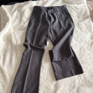 Banana Republic Gray Striped Dress Pants